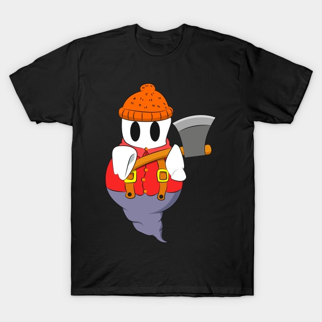 Halloween Lumberjack Ghost Ax Gift 2018 T-Shirt by Marsimoto